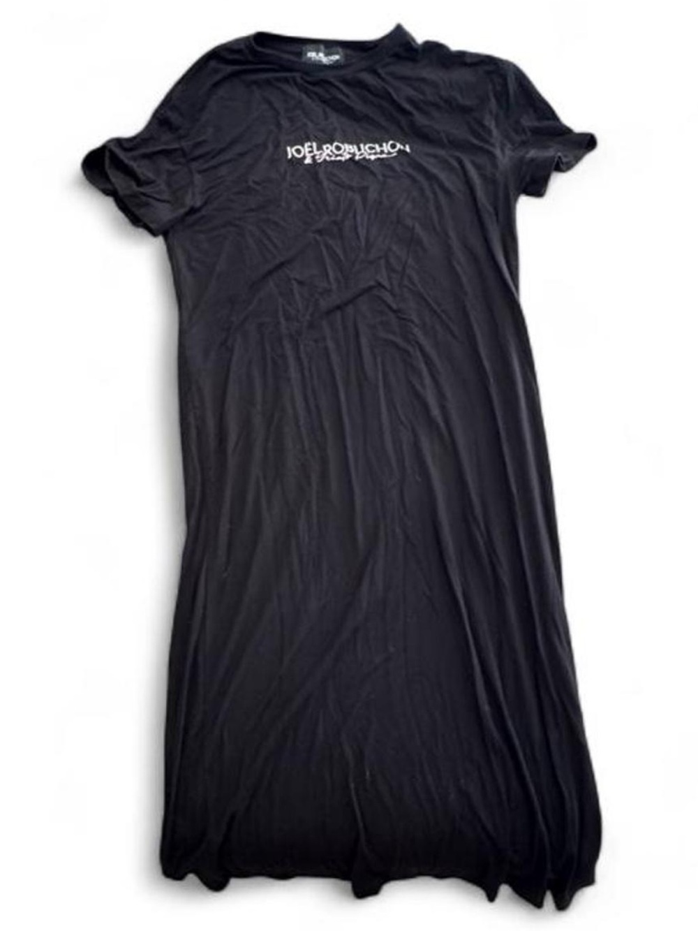 Joël Robuchon & Gelato Pique Black Maxi Dress with Center Logo